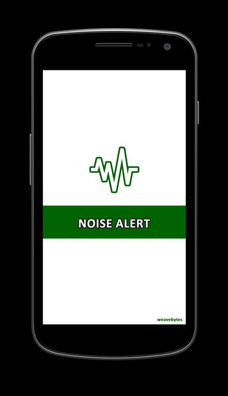 smart phone with noise alert app on it